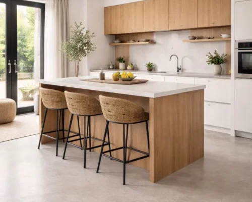 Lavasteen gietvloer keuken