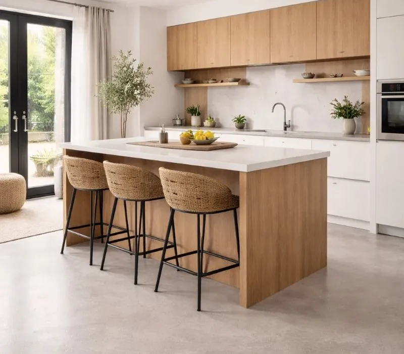 Lavasteen gietvloer keuken